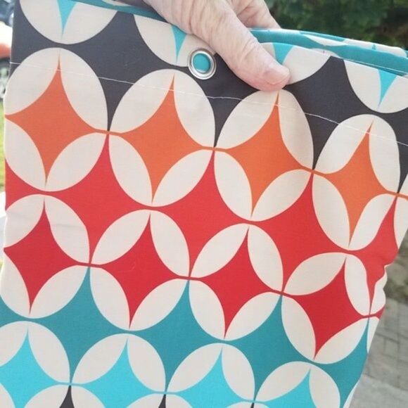 Retro Design Shower Curtain & 12 Hooks Polyester Waterproof Fabric 72x72 - Picture 9 of 9